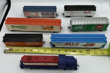 Lot of 7 Assorted Train Cars all Small Guage