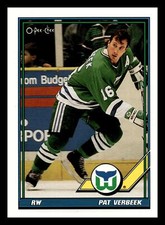 1991-92 O-Pee-Chee Pat Verbeek #499 Hartford Whalers NM-MINT
