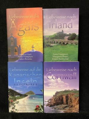 12 Romane in 4 Büchern: LIEBESREISEN CORNWALL, IRLAND, ÄGÄIS, KANARISCHE INSELN