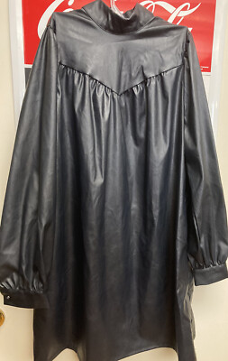 Who What Wear  WomenBlack Faux Leather Long Sleeve Pockets Dress Size XS  NWOT | eBay