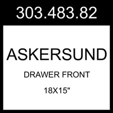 IKEA ASKERSUND Drawer Front Light Ash Effect 18x15" 303.483.82