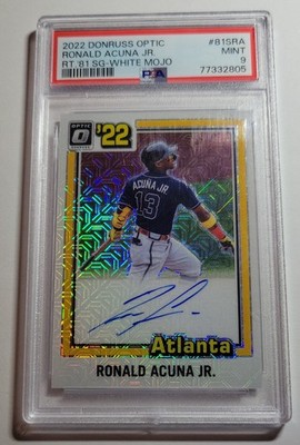 2022 Panini Donruss Optic - Retro 1981 Signatures Ronald Acuña Jr. #81S-RA White
