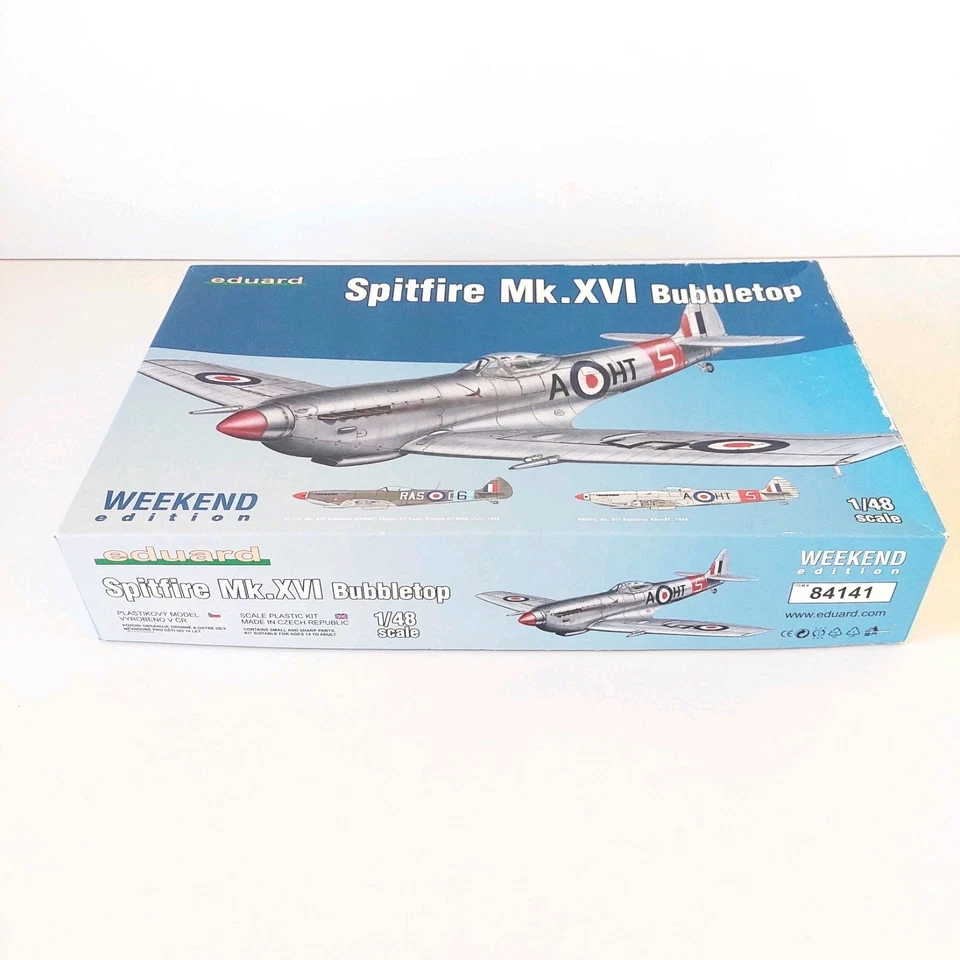 Eduard 1/48 Weekend Edition Spitfire MK.XVI Bubble top 84141 | Open Box Unbuilt  - image 2 of 4
