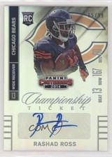 2014 Contenders Championship Ticket 65/99 Rashad Ross (Blue Jersey) Auto 1u6