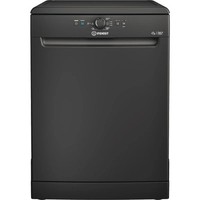 Indesit D2F HK26 B UK - Black Freestanding Dishwasher - E energy