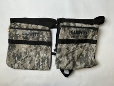 Lot of 2 Garrett Metal Detectors Camo Digger s Pouch Find Bags Utility Hunting