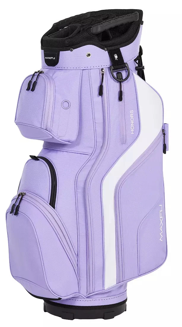 Sac De Golf MAXFLI Vintage – Chariot 6 Compartiments 5 Poches – Homme Blanc/Vert/Rouge