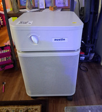 Austin HM400 HEPA 4-Stage Portable Whole Room Air Purifier, White