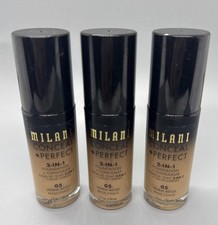 3x Milani WARM BEIGE 05 Conceal  Perfect 2-in-1 Foundation  Concealer 1oz