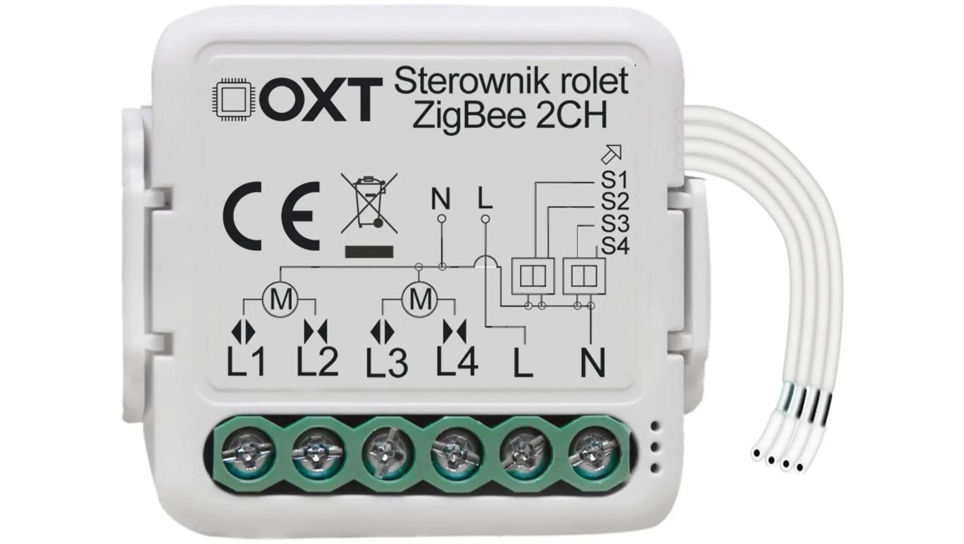 5904496824544 Modu OXT mini sterownik 2 rolety ZigBee TUYA OXT 7590₽