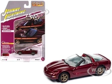 2003 CHEVROLET CORVETTE "50 YEARS" RED 1/64 JOHNNY LIGHTNING JLCG033-JLSP387 B