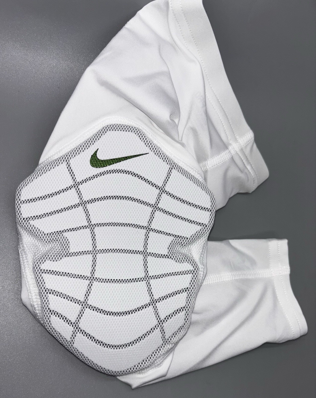 OREGON DUCKS PE Team Issued WHITE Nike Pro Hyperstrong Padded LEFT Sleeve L/XL thumbnail 10