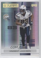 2007 Playoff NFL Playoffs Gold Holofoil 16/25 Vincent Jackson #84 9ap