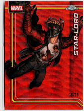 2026 Topps Chrome Marvel Star-Lord #168 Orange Refractor 08/25