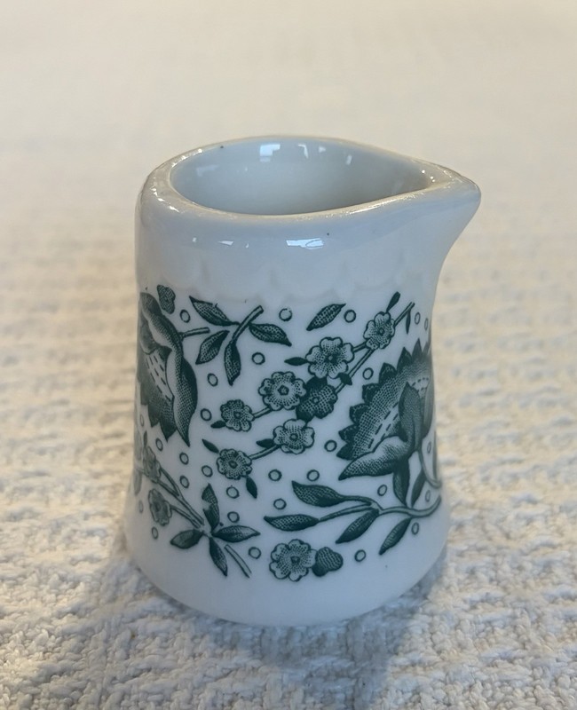 Small Creamer Roxbury Green Pattern As Seen On Kansas City Southern Railway