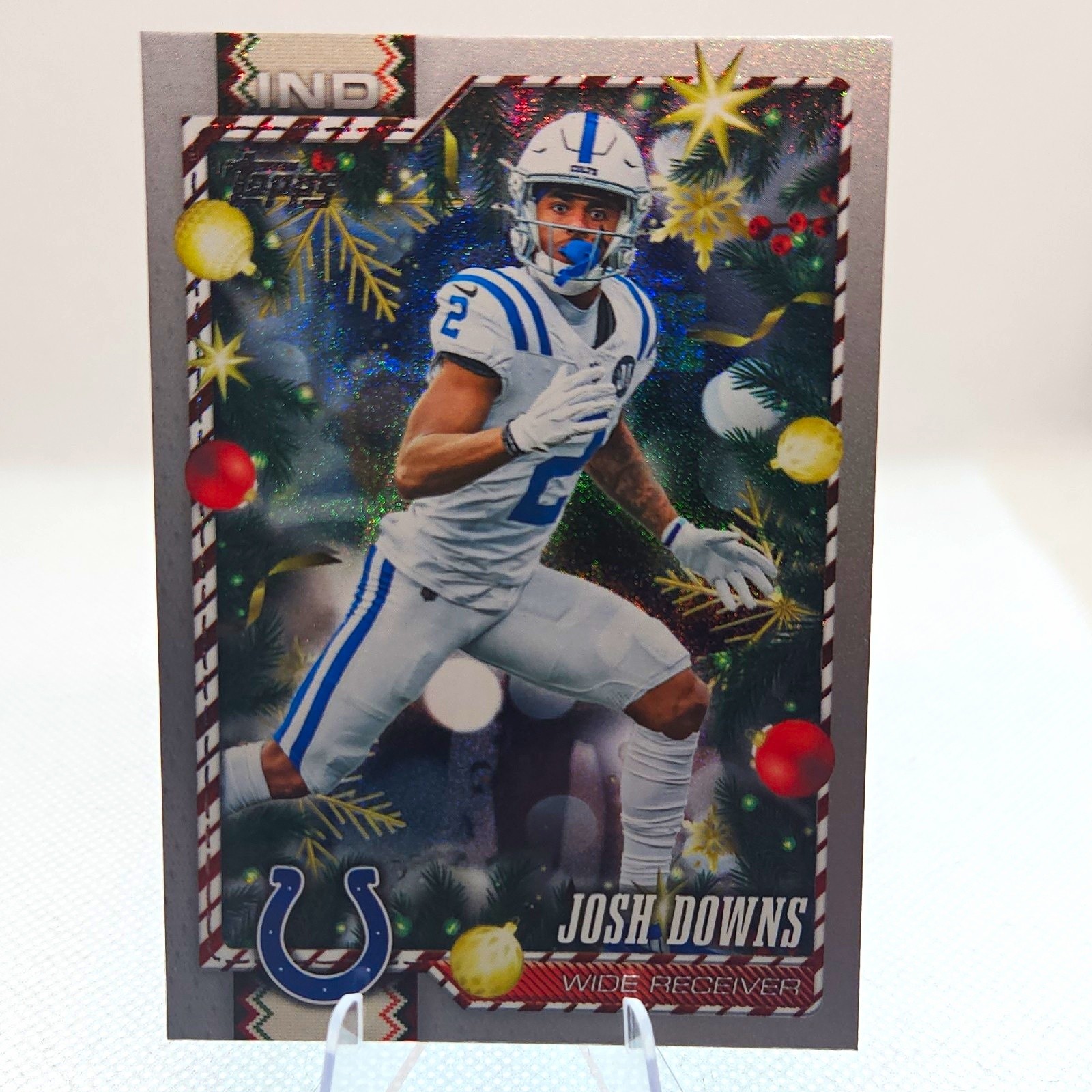 Topps 2026 Topps Holiday Josh Downs Indianapolis Colts #128 Glitter