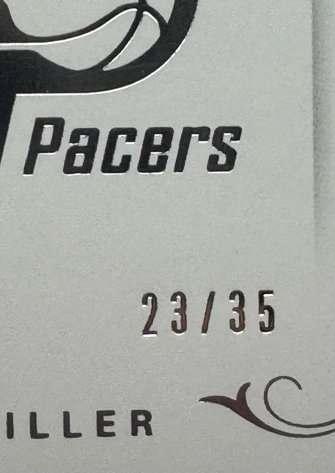 2017 National Treasures Reggie Miller Peerless Signatures Auto /35 Pacers Legend - Image 3 of 4