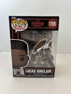 Caleb McLaughlin Signed Stranger Things Lucas Funko Pop 1785 Autograph SWAU