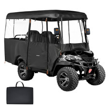 Golf Cart Cover, Full-Enclosure 2 2/4 Passenger, 600D Waterproof Oxford Fabric,
