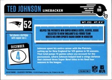2018 Panini Classics #199 Ted Johnson Blue Back #/175
