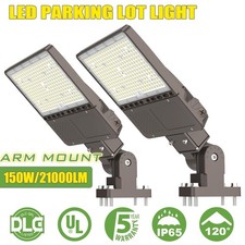 (2 Pack) 150W LED Shoebox Area Light IP65 Waterproof Outdoor Street Wall Lamp UL