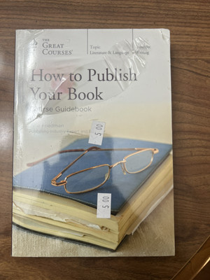The Great Courses: How to Publish Your Book DVD x4 + guidebook - SEALED