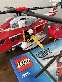 LEGO City: Fire Helicopter (7206)|Retired|Open Box|Non-Complete Set