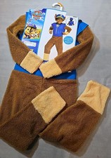 Paw Patrol Chase Deluxe Toddler Costume L 4-6 Halloween Dress Up Role Play NEW