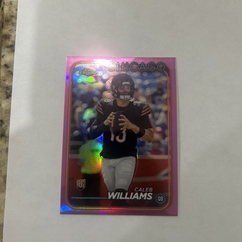 2024 Topps Chrome Caleb Williams RC Pink Refractor Rookie #202 Bears