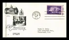 US COVER FIRST DAY OF ISSUE ARTCRAFT 150TH ANNIVERSARY VERMONT STATEHOOD 1941