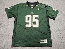 South Florida Bulls Jersey Mens Large L Green NCAA Football Under Armour 95