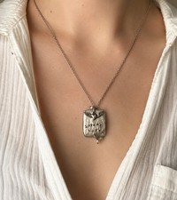 Handmade 925 Sterling Silver Love My Boys Necklace Winged Heart Pearl Charm 18"
