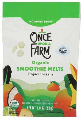Once Upon A Farm Organic Smoothie Melts Tropical Greens 1Oz Juice