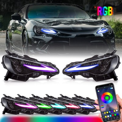 VLAND RGB Voll LED Scheinwerfer für 2012 2020 Toyota GT86 Subaru BRZ Scion FRS
