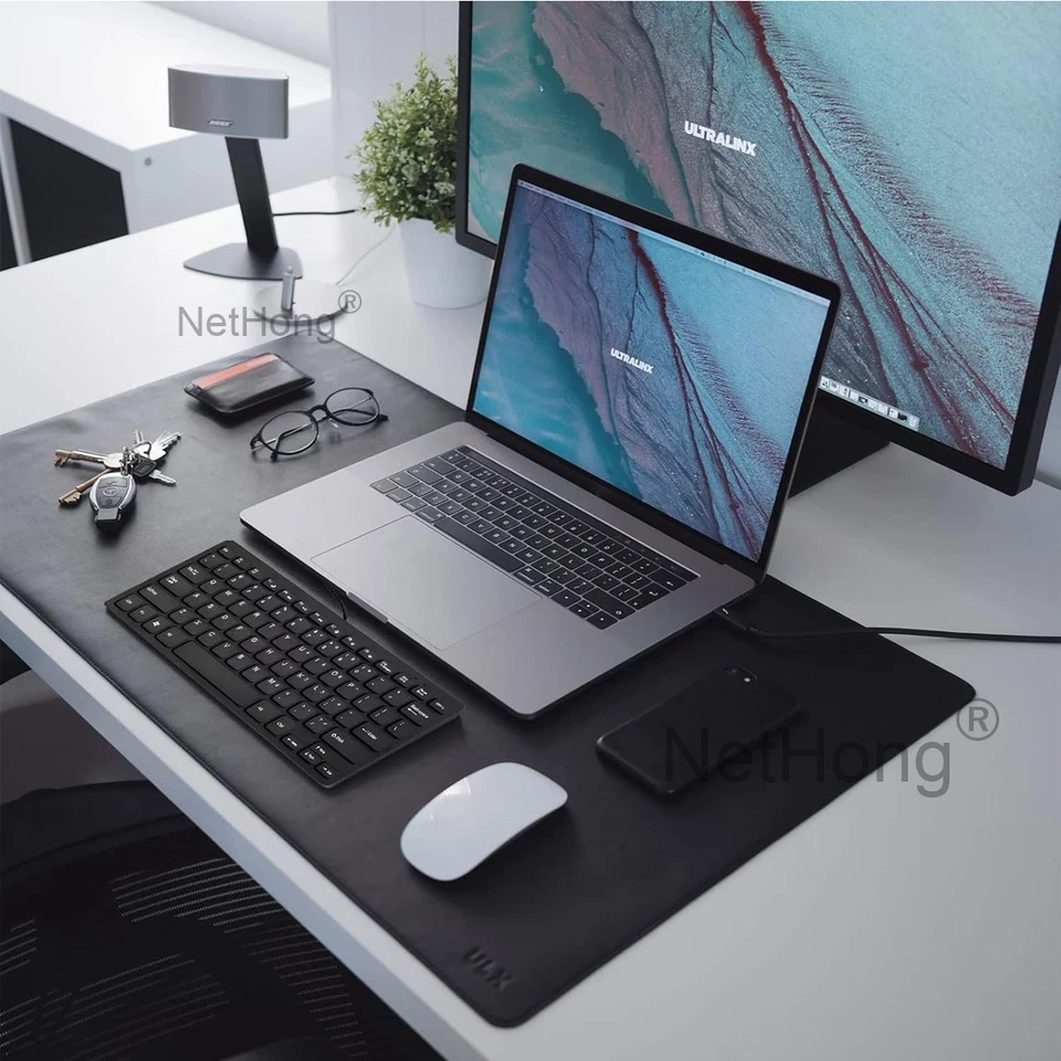 Schwarzes Mini-Slim-USB-Kabel-Anti-Rutsch-Tastatur für PC Laptop Neu - Bild 4 von 4