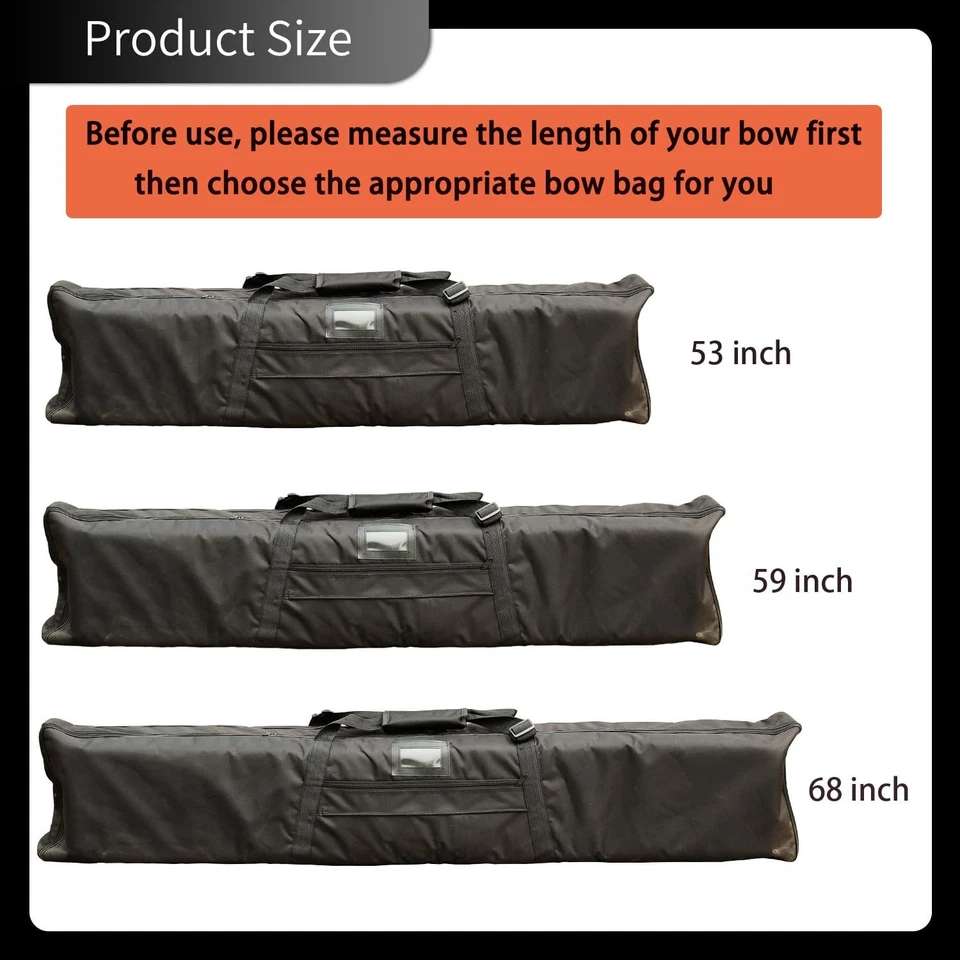 Archery Bow Case Recurve Bow Bag Traditional Longbow Bag Lengthen Backpack fo... - Image 2 of 4