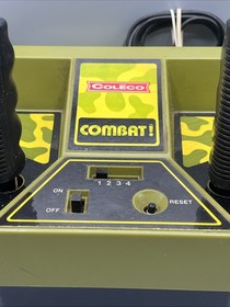 Vintage Coleco Telstar Combat Video Game Console Tested RF Adapter {TESTED}