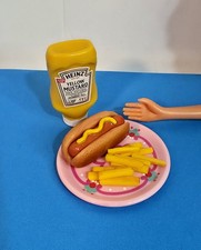 KITCHEN LITTLES Very Rare HOTDOG FRENCH FRIES PICNIC ACCESSORIES BARBIE FOOD 2