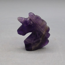 AMETHYST Einhorn ca. 52,5 x 42 mm Edelstein - Tier Figur a1