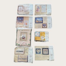 Lot of 8 The Creative Circle Stitchery Kits Needlepoint Cross Stitch Sealed