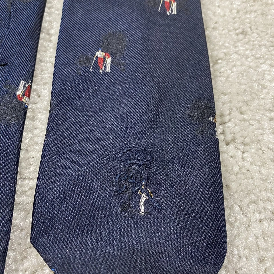 Corbata Condesa Mara Para Hombres Bordada Golf Preppy Seda Greenbrier Club Foto 2 de 4