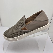 OLUKAI Pehuea Slip-On Shoes Sneakers Women Beige Mesh Comfort Everyday Size 7