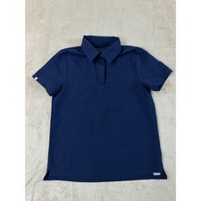 Figs Scrub Top Womens Size XS Blue Nala Polo One Pocket Short Sleeve EUC