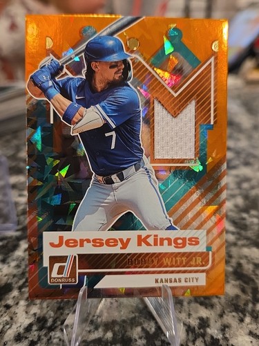 2025 Donruss Baseball Bobby Whitt Jr Orange Cracked Ice Jersey Kings - #JK-BWJ - Picture 3 of 4