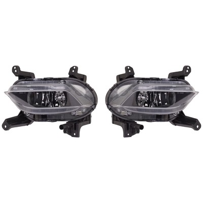 Fog Light Set For 2019-2020 Hyundai Santa Fe Front Driver and Passenger Side