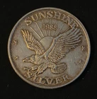 1988 KEY DATE Sunshine Mining Eagle Rare Coin 1 Troy Oz .999 Fine Silver Round
