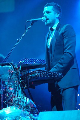 Brandon Flowers of The Killers at Live 105's Not So Silent Night -- Old Photo 4