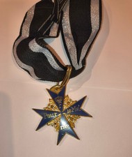 POUR LE MERITE "Blue Max"---GOLD-PLATED 1916 version with ribbon