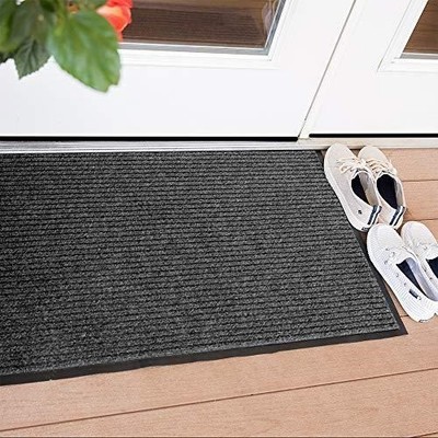 Notrax 109 Brush Step Carpeted Entrance Mat for Home, Office, 3' X 10' Charcoal