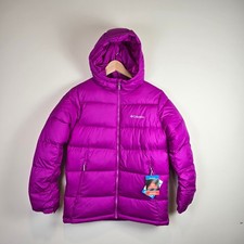 Columbia Youth Pike Lake II Hooded Jacket Size M/10-12 Bright Plum Omni-Heat